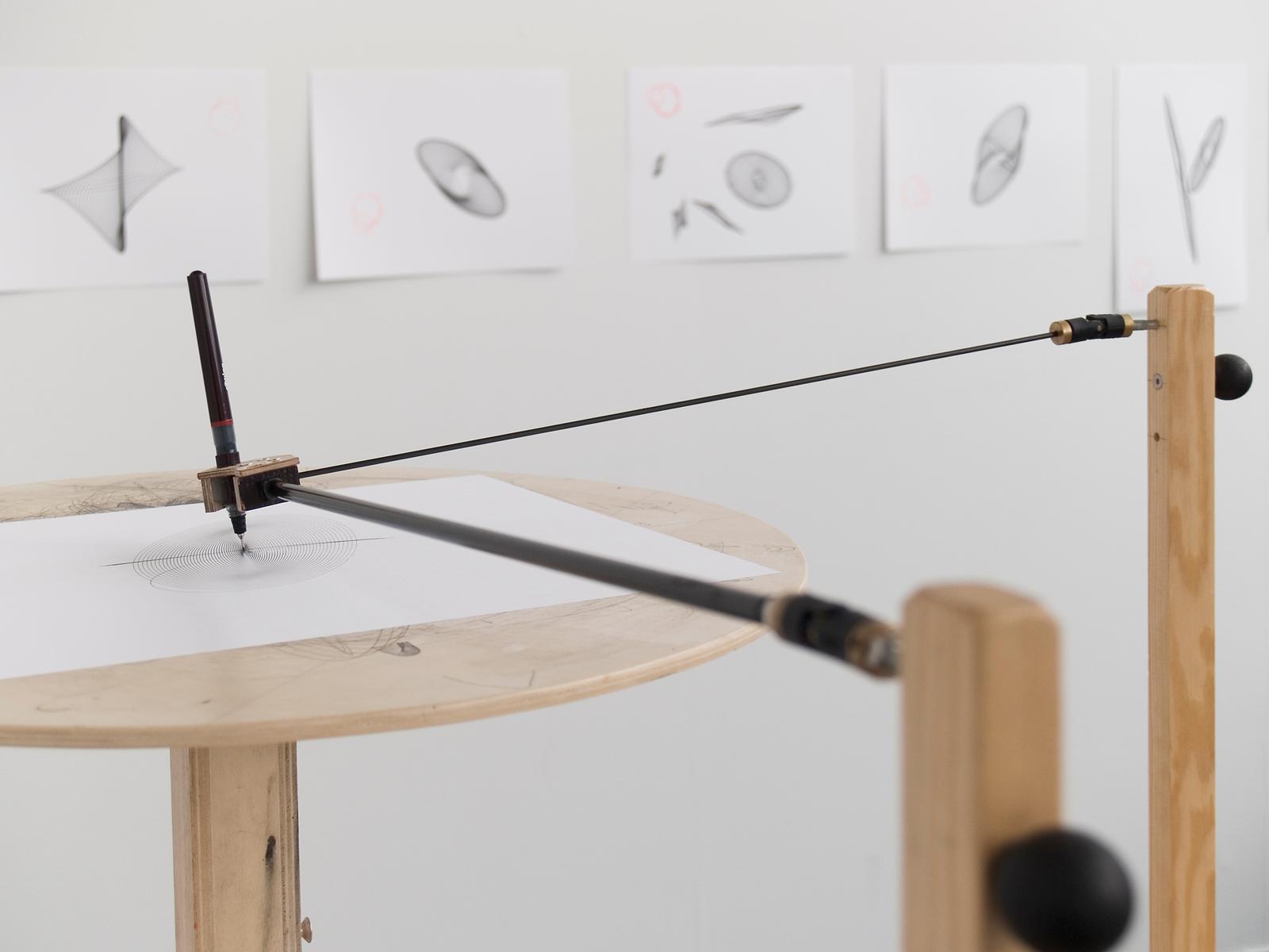 Drawing machine works by Olafur Eliasson